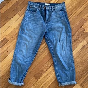 Madewell Mom Jean Downey wash
